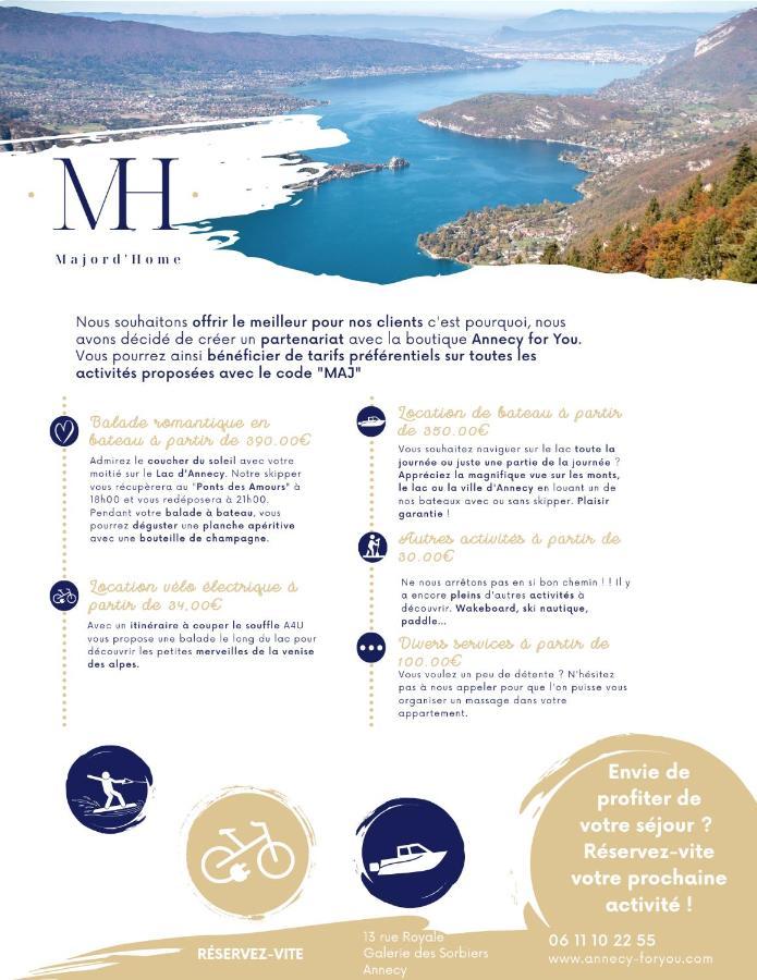 Le Lake - Vue Lac Et Montagne - Majord'Home Άννεσι Εξωτερικό φωτογραφία